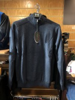 Greg Norman Weatherknit Lined Sweater, available in navy, grey and black - £59.99   